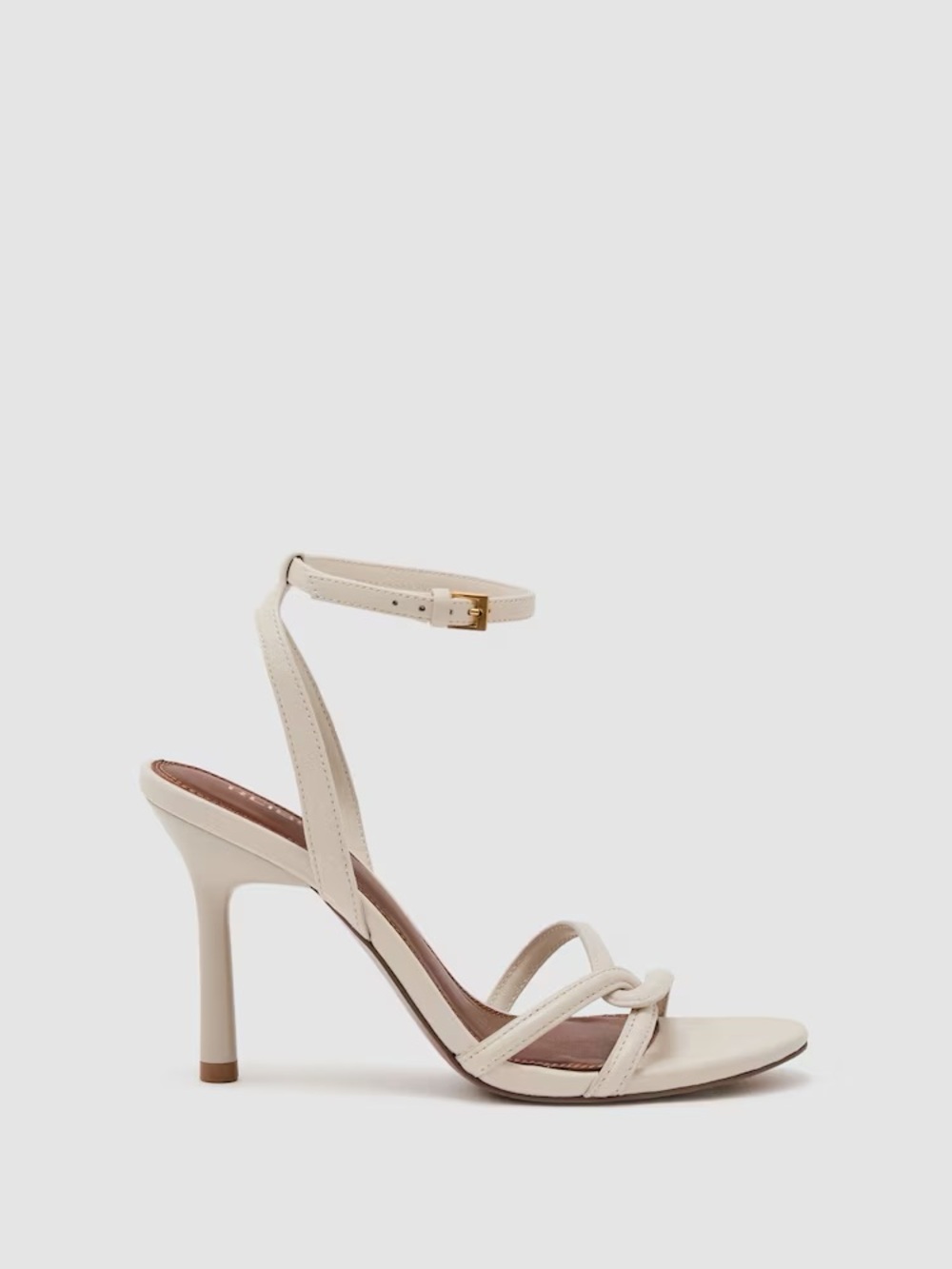 Reiss Annabelle Heeled Sandals Ivory NWT